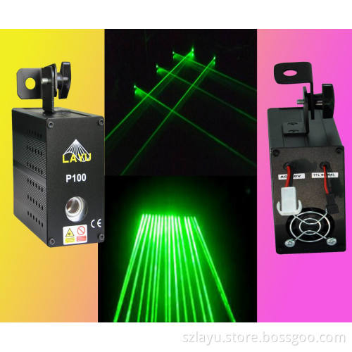 100 MW Green Laser Curtain for Disco (P100)